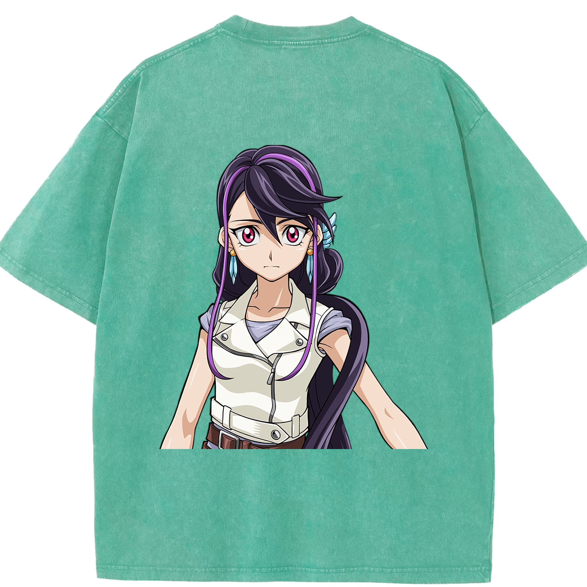 （画像用） 遊☆戯☆王 Yu-Gi-Oh! 綿100% ヴィンテージ風 半袖Tシャツ（背面プリント）